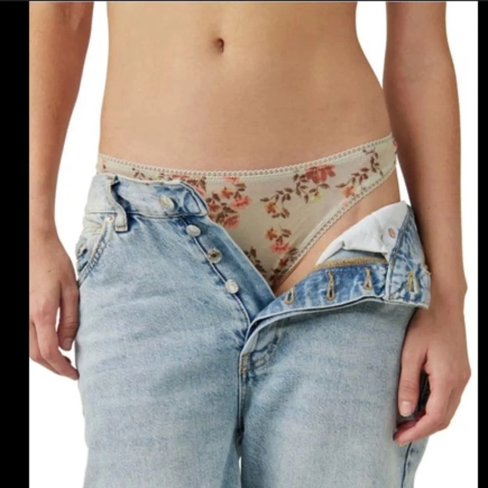 FP Intimatley Floral Sage Botanical Hide & Seek Panty Bikini Brief Brown Rust L - Picture 1 of 4